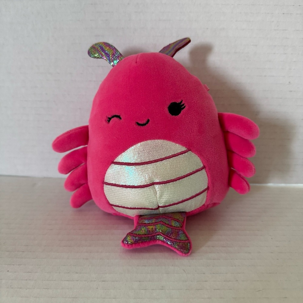 Squishmallows Irina Shrimp Plush Stuffed‎ Animal Pink Sea Life 5 Inch
